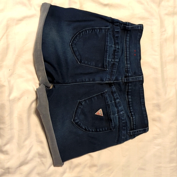 Guess dark blue jean shorts US 27 - Picture 2 of 2